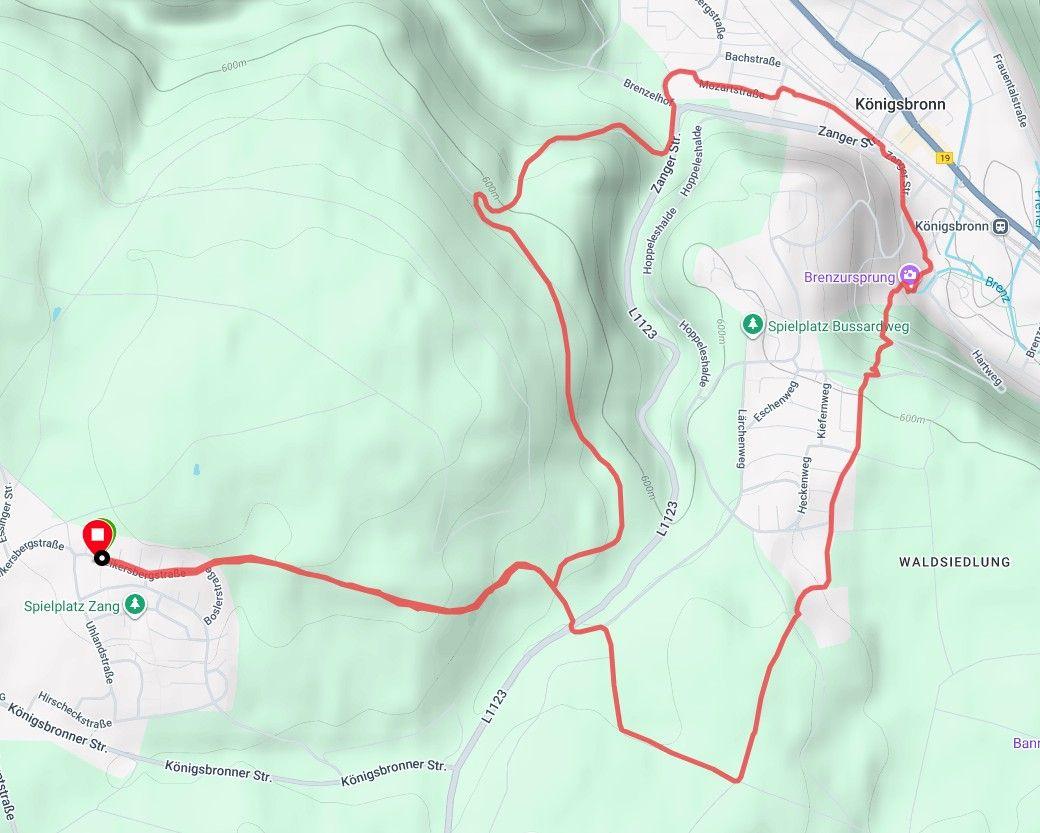 Route Zang-Köbronn